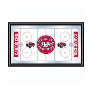 NHL Montreal Canadiens Framed Hockey Rink Mirror  Sports 
