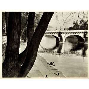   River Bridge Paris Roth Sanford H.   Original Rotogravure Home