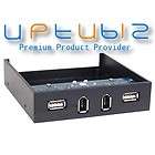 NEW BLACK 4 Ports USB & Firewire 1394 Front Panel Combo