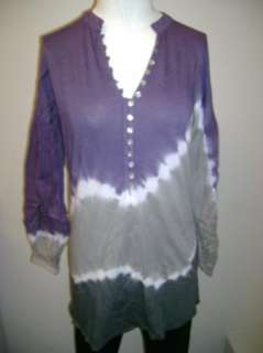 Anama Womens Tie Dye Long Tunic S #064  