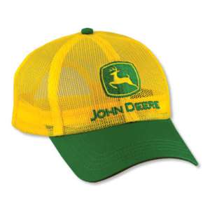 John Deere Yellow Full Mesh Adult hat 299  