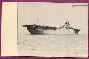 1943 Aircraft Carrier CV 16 USS Lexington Photo Print  