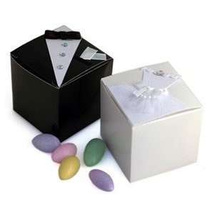    Bride/Groom Wedding Favor Boxes   Set of 12