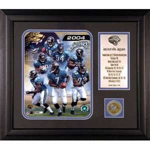 Jacksonville Jaguars Framed 2004 NFL Team Photograph with Team Coin 