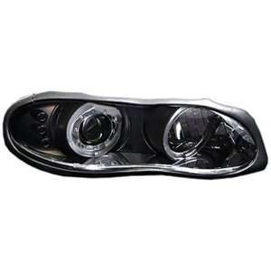   Camaro 1998 1999 2000 2001 2002 Head Lamps, Projector W/ Rings Black