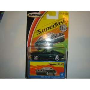   2004 Matchbox Superfast 1968 Ford Mustang 428 Green #52 Toys & Games