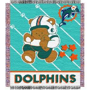  Woven Jacquard Baby Throw   Dolphins