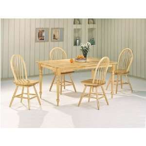  Solid Wood 5 Piece Dining Set By Coaster Furniture