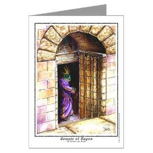  Temple of Dagon Cthulhu Greeting Cards Pk of 10 by 