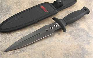   edged dagger knife new mtech dagger 11 5 8 overall 6 3 4 black finish