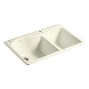   Basin Sink with 2 Hole Faucet Drilling, Cane Sugar