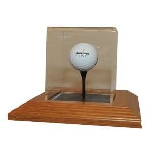  Casework Oak Golf Ball Frame Display Each Sports 
