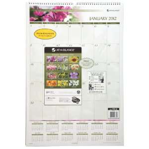  AT A GLANCE Recycled Floral Wall Calendar, Large Wall 