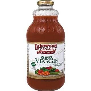 Lakewood Organic Super Veggie Juice, 32 Ounce Bottles (Pack of 6)