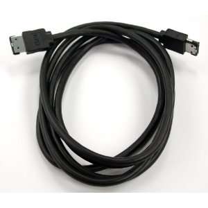  Premium 6ft eSATA Round Cable, 6Gb/s Support (Black 