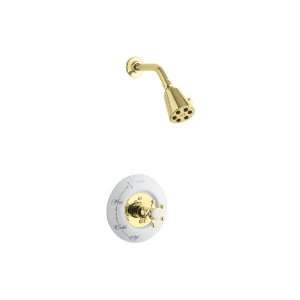   Ceramic Dial Plate, Valve Not Included, Vibrant Polished Brass