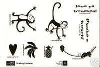 Stampin Up MONKEY BUSINESS Rare  