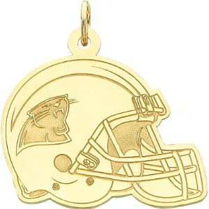  14K Gold NFL Carolina Panthers Football Helmet Charm 