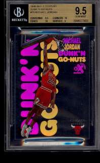1998 Skybox E X Century Dunkn Go Nuts Michael Jordan #15 BGS 9.5 GEM 
