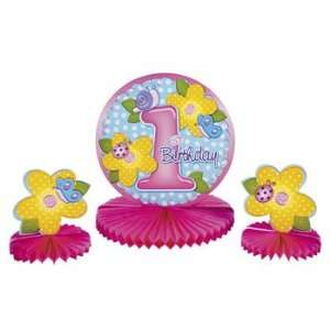  1st Birthday Girlie Centerpiece Set   Tableware 