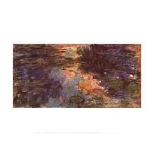  The Water Lily Pond, 1918 Finest LAMINATED Print Claude 
