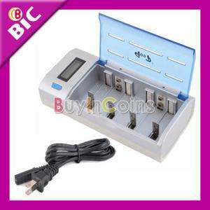 LCD Rechargeable Battery Charger AA AAA C D 9V Ni Mh  