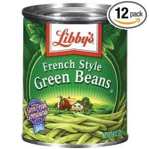 Libbys French Style Green Beans, 8 Ounce Cans (Pack of 12)