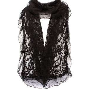  Beautiful Black Lace Scarf Flowers 72 inch Everything 