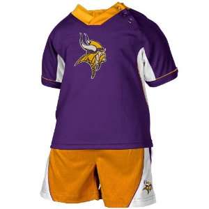   Vikings Infant Purple Gold T Shirt & Shorts Set