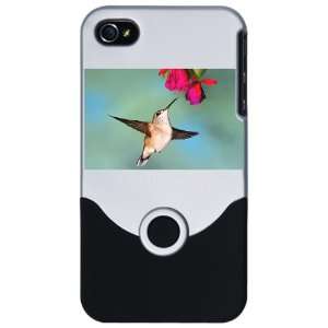 iPhone 4 or 4S Slider Case Silver Black Chinned 