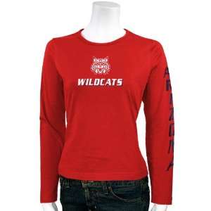 Arizona Wildcats Cardinal Ladies Classic American Long Sleeve T shirt 