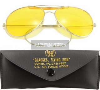 Military US Air Force Aviator Sunglasses With Case  