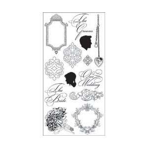  Paper Company Wedding Silhouette Clear Stamps 4X8 Sheet 