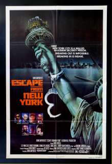 ESCAPE FROM NEW YORK * 1SH ORIG MOVIE POSTER 1981 ADV  