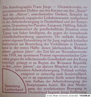 Franz Jung Der Torpedokäfer. Unveränderte Neuausgabe von Der Weg 
