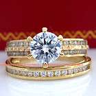 Real Genuine Solid 9K Yellow Gold Engagement Wedding Ri
