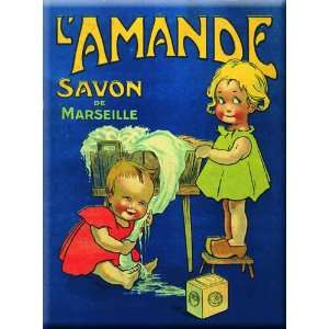   Advertising Sign   LAmande Almond Soap with Children