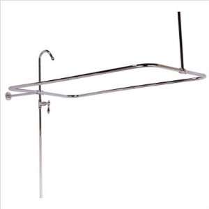   Mount Shower Riser with Enclosure, 45 Inch by 25 Inch, Polished Brass