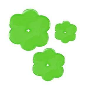  Ka Jinker Vinyl Jem Flowers Green Assorted Sizes 39 per 