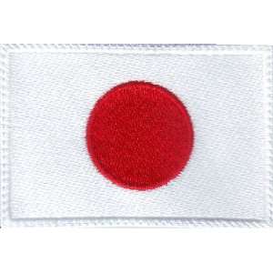 Japan Flag Embroidered Sew on Patch