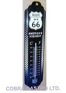 Thermometer Motiv Route 66 Grad Fahrenheit  