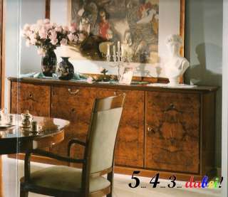 CHANTAL Möbel italienisch Stilmöbel Myrthe Wurzellholz Tisch Stühle 