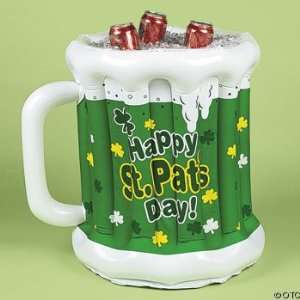   Green Beer Mug Inflatable Cooler (Saint Patricks; St. Pats; Irish