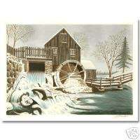 Glen Fortune Banse The Mill LTD ED Lithograph H S/N  
