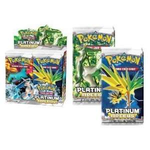 Three) Packs of Pokemon PL Card Game Platinum Arceus (3 Packs   10 