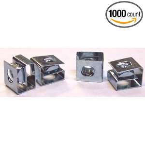 M6 1.0 Rack Mounting Clip Nuts / Steel / Zinc / 1,000 Pc. Carton 