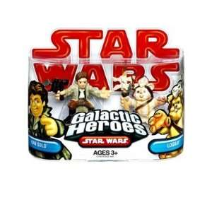 Galactic Heroes Han Solo & Logray [Toy]  Toys & Games  