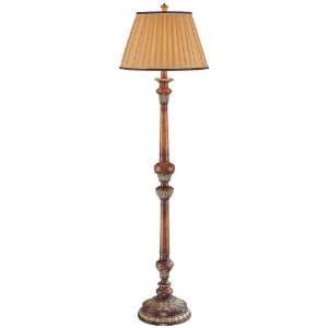   Copper and Antique Brass 61 1/2 High Floor Lamp