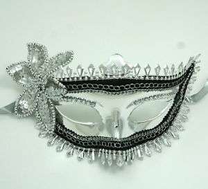 Silver Venetian Masquerade Party Mask[0B]  