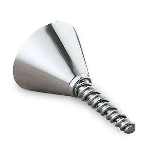 Wine Enthusiast Aerating French Pewter Wine Funnel  